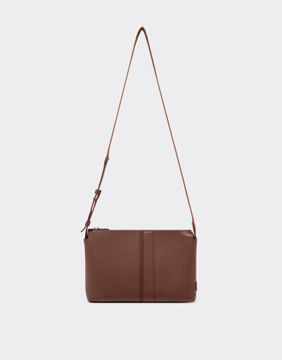 Ferrari Shoulder bag in tumbled leather Black 21976f