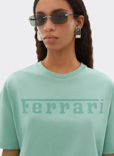 Ferrari Camiseta de algodón con logotipo Ferrari Mahogany 51037f