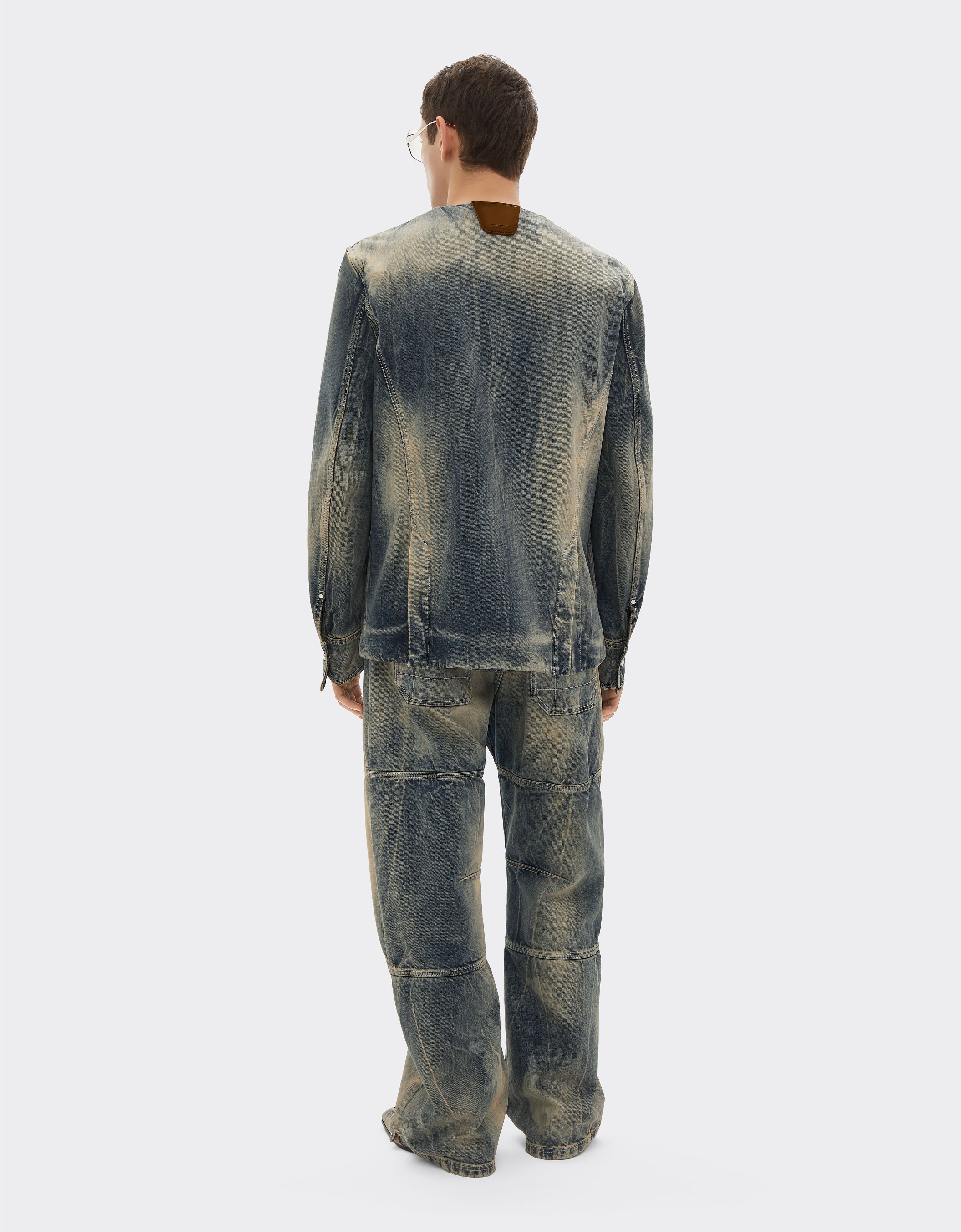 Ferrari Acid-washed denim trousers Blu Denim 51186f