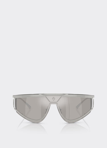Ferrari Lunettes de soleil Ferrari Limited Edition en métal satiné avec monture argentée réfléchissante Argent F1579f