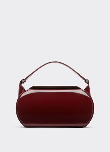Ferrari Dino top handle bag in glossy leather Ferrari Ferrari Dino top handle bag in glossy leather Cherry 49140f