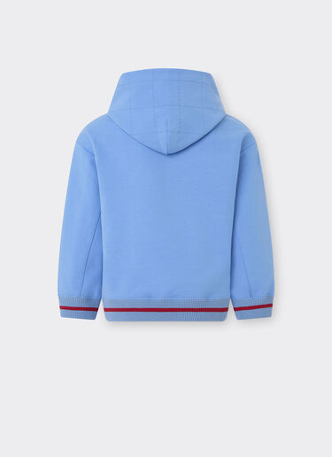 Ferrari Cotton hooded sweatshirt Oxford Blue 50143fK