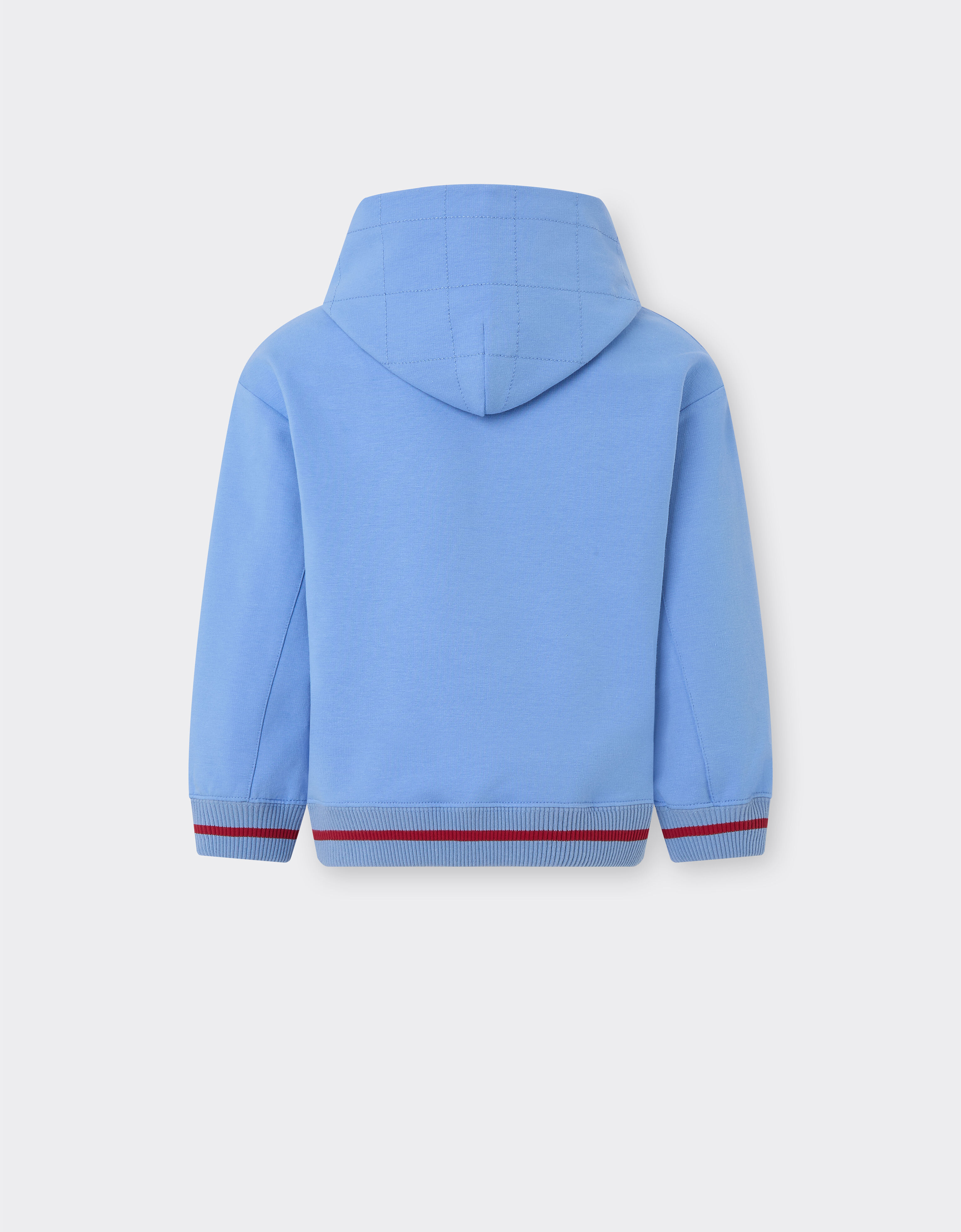 Ferrari Cotton hooded sweatshirt Oxford Blue 50143fK
