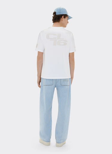 Ferrari Camiseta con logo Ferrari x Charles Leclerc Blanco óptico 22293f