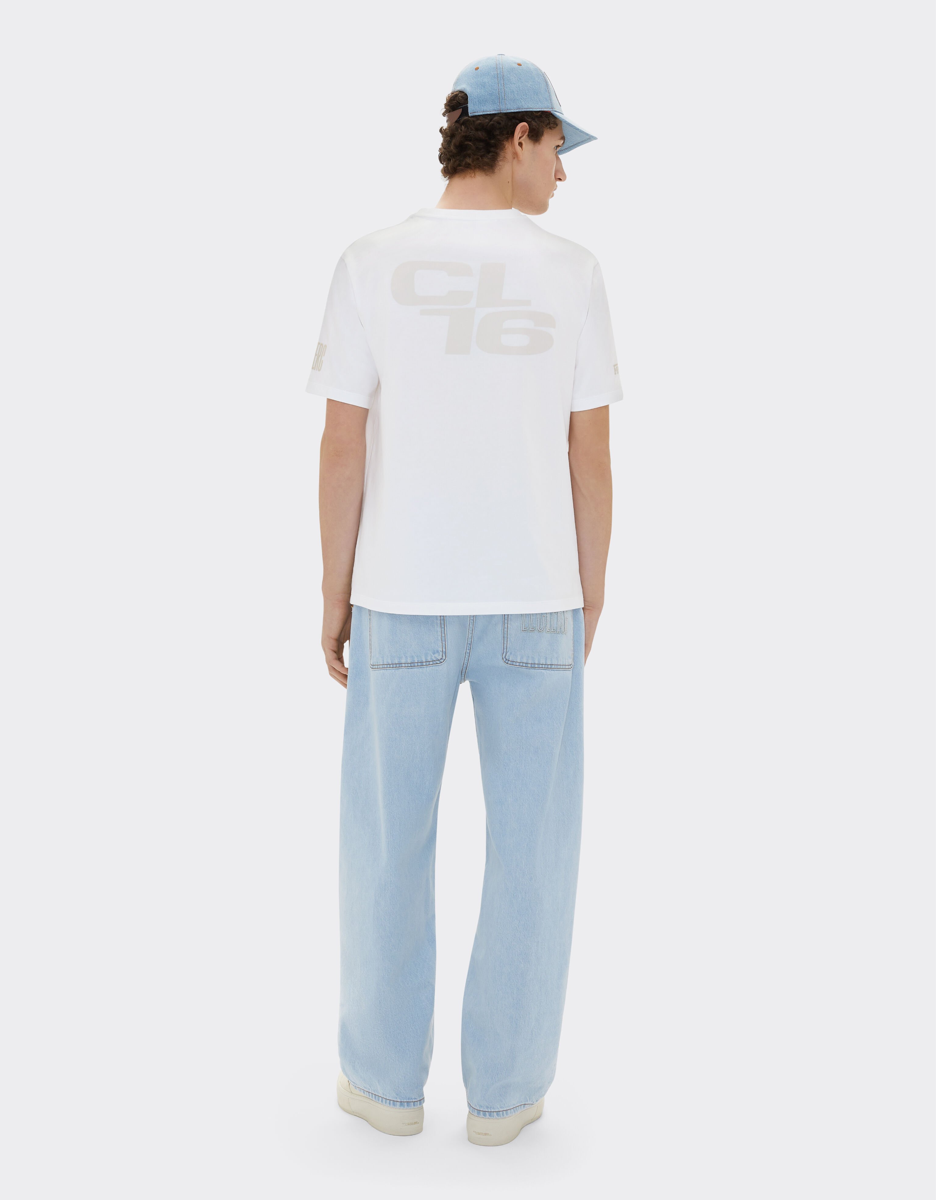 Ferrari Camiseta con logo Ferrari x Charles Leclerc Blanco óptico 22293f