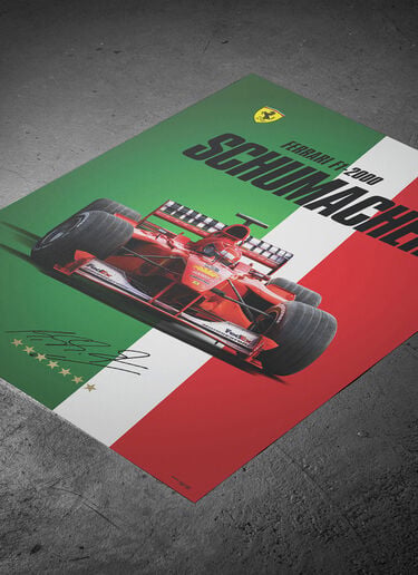 Poster ufficiale Ferrari F1-2000 Michael Schumacher World Champion Ferrari Poster ufficiale Ferrari F1-2000 Michael Schumacher World Champion Multicolore LE0P0321EXT0001f