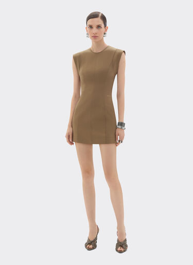 Ferrari Technical cotton dress Khaki Green 50065f