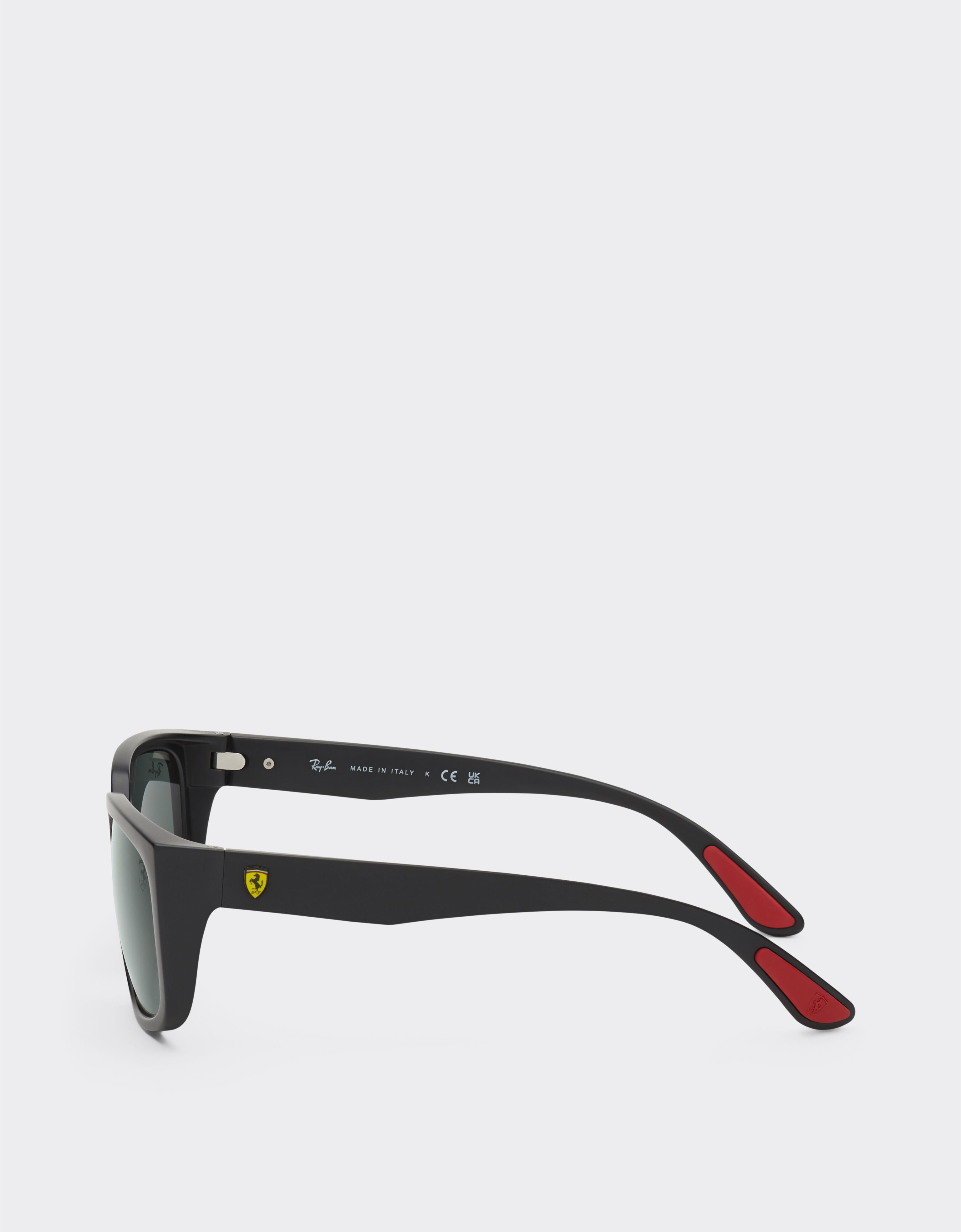 Ferrari Ray-Ban for Scuderia Ferrari RB4443M in black PEEK with dark green lens Black Matt F1516f