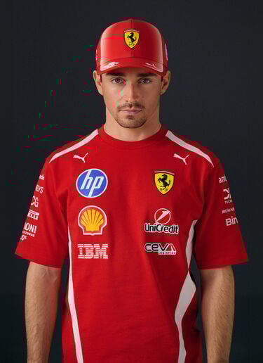 Ferrari Leclerc Replica 2026 Trucker Cap Puma for Scuderia Ferrari HP Red LA0HNf