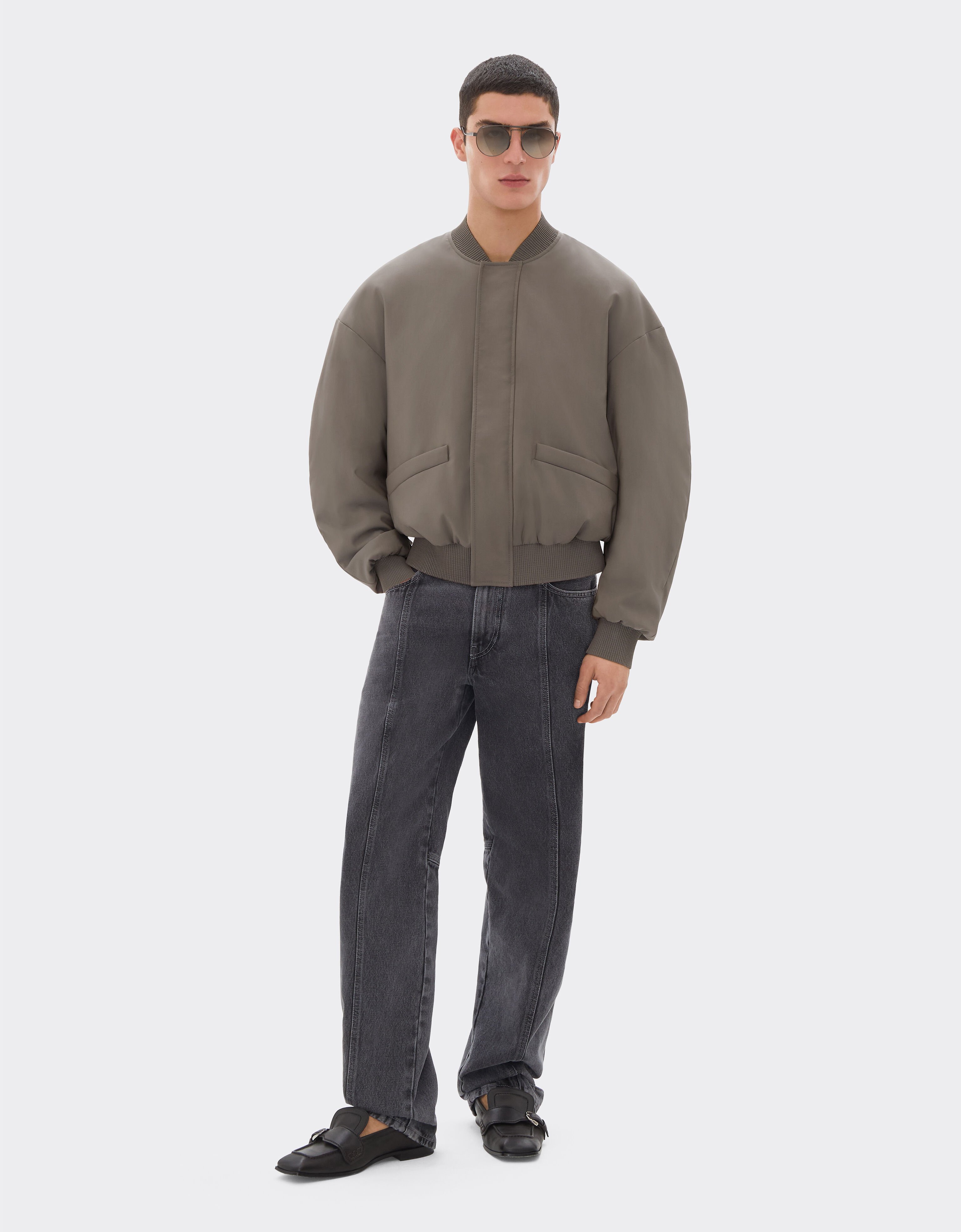 Ferrari Bomber jacket in cool Q-Cycle® wool Clay 50040f