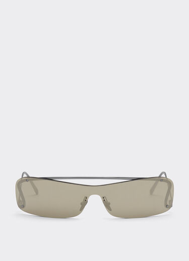 Ferrari Ferrari Sonnenbrille mit grauen, silberfarben verspiegelten Gläsern Silber F1007f