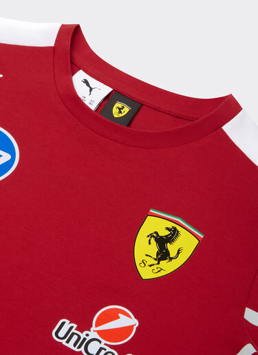 Ferrari Puma for Scuderia Ferrari HP 2025 Team junior T-shirt Red LA026fK