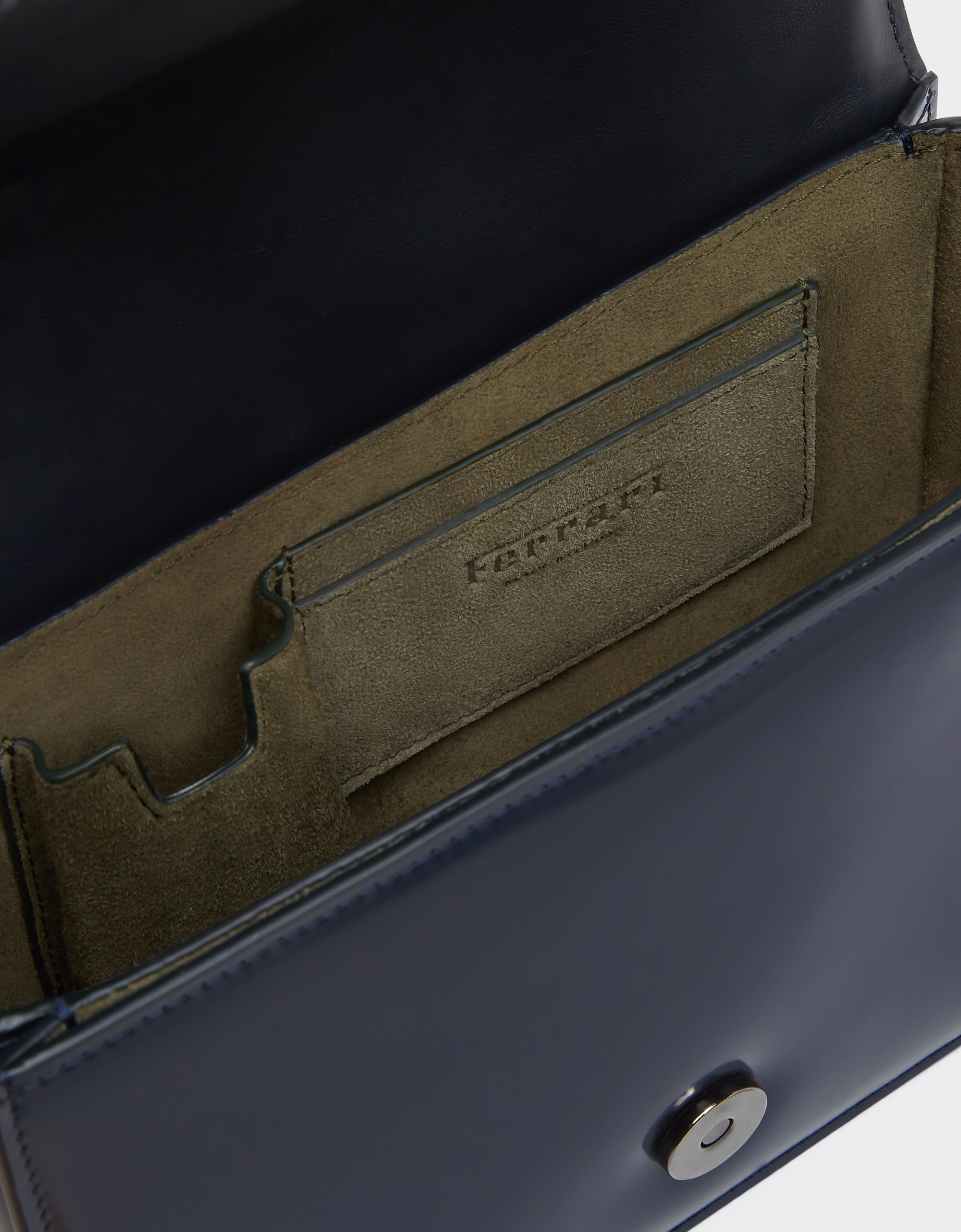 Ferrari Ferrari GT crossbody bag in brushed leather Navy 22113f