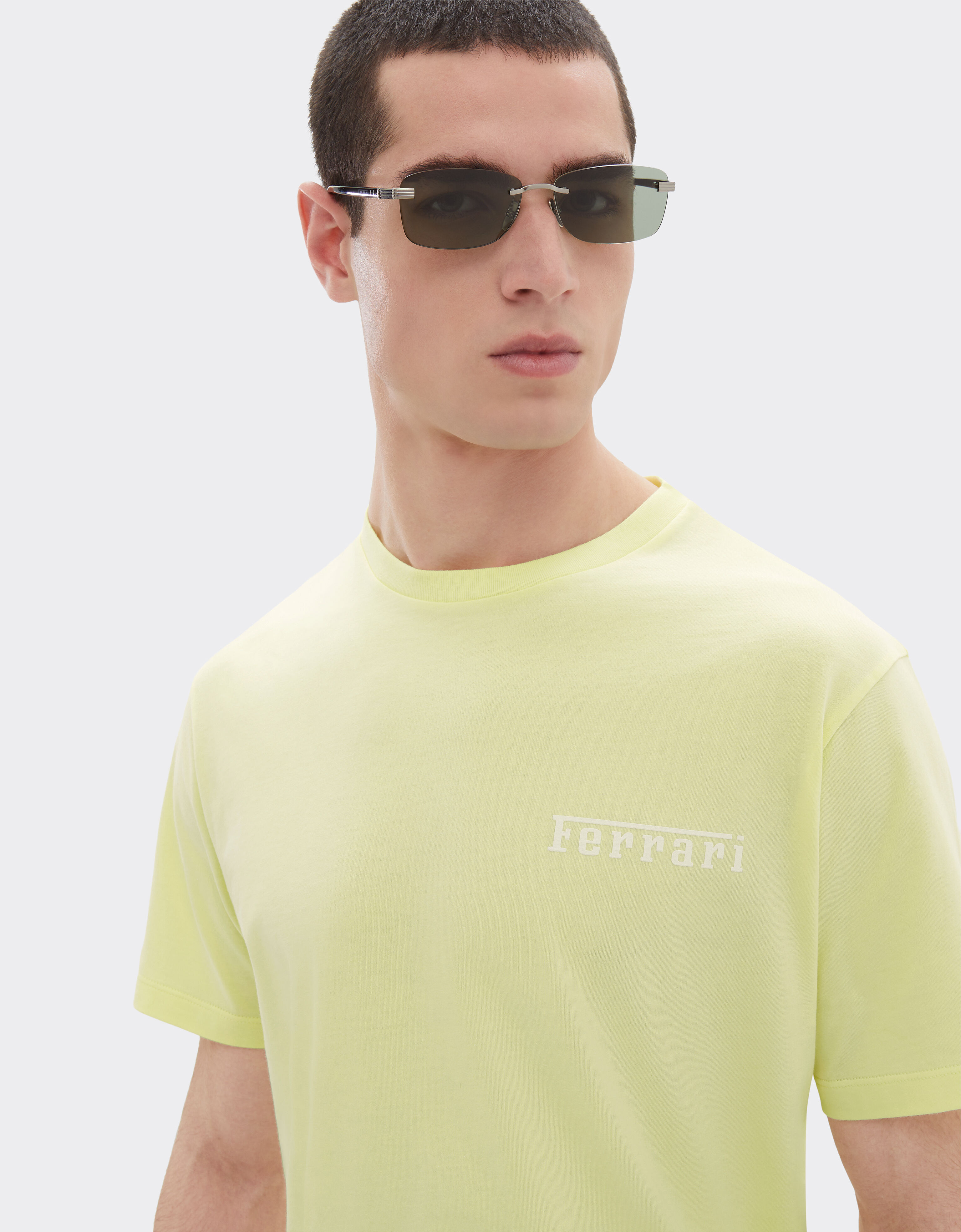 Ferrari Camiseta de algodón con logotipo Ferrari Wisteria 51044f