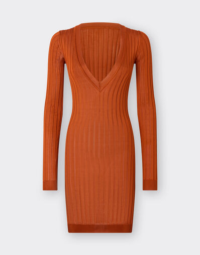 Ferrari Mini dress in silk yarn Hide 22163f