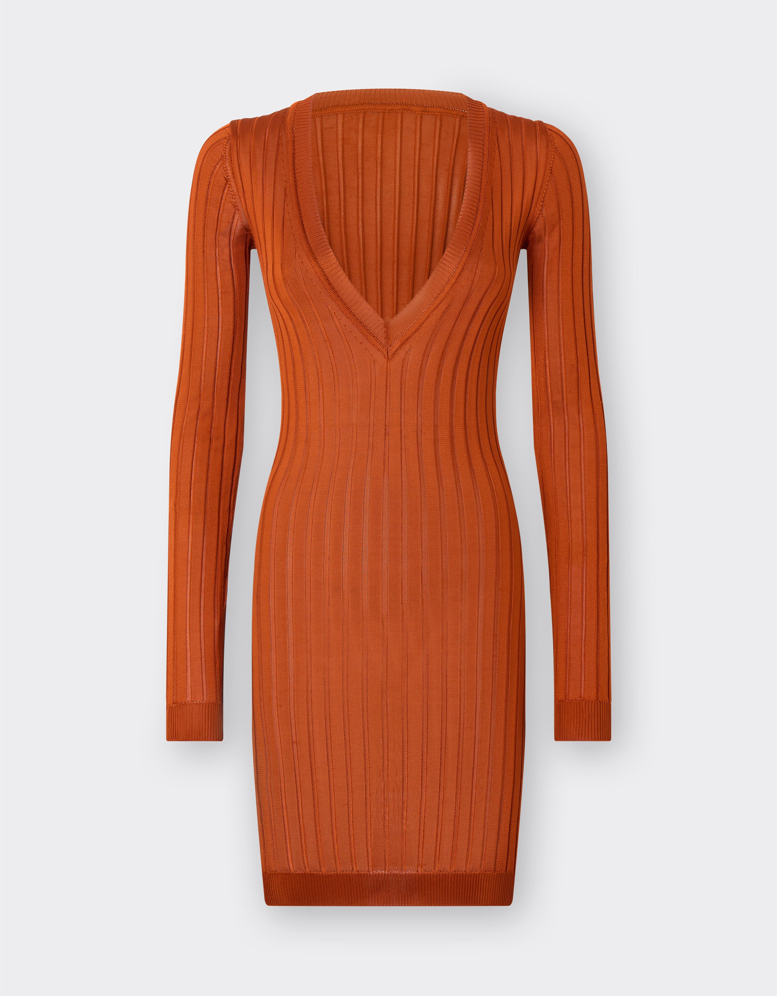 Ferrari Mini robe en maille de soie Cuir 22163f