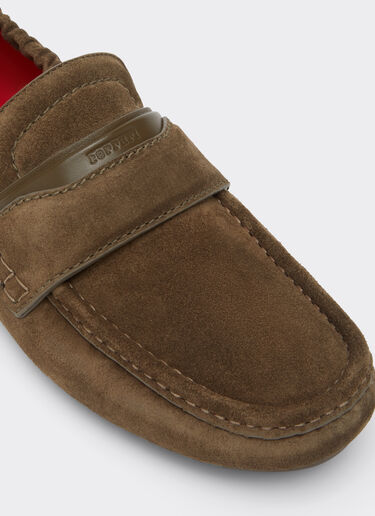 Nappa leather driver shoes Ferrari Nappa leather driver shoes Khaki Green 50772f