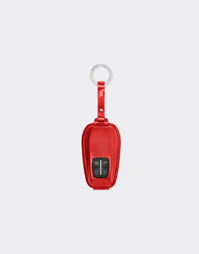 Ferrari Ferrari keyring in glossy leather Rosso Dino 49749f