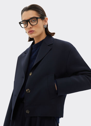 Ferrari Blouson in foulé di lana Navy 21160f