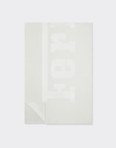 Ferrari Pañuelo de lana y seda con logotipo Ferrari Blanco óptico 22718f