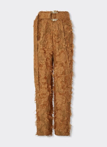 Ferrari Trousers in fil coupé Camel 49836f