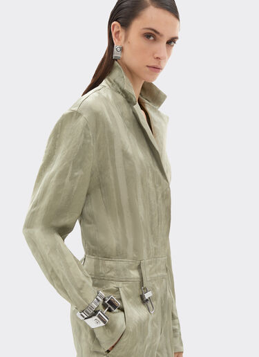 Striped jacquard jumpsuit Ferrari Striped jacquard jumpsuit Khaki Green 50046f