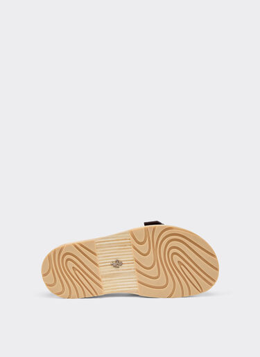 Ferrari Coulisseau en cuir avec semelle en bois Rouge Maison 22132f