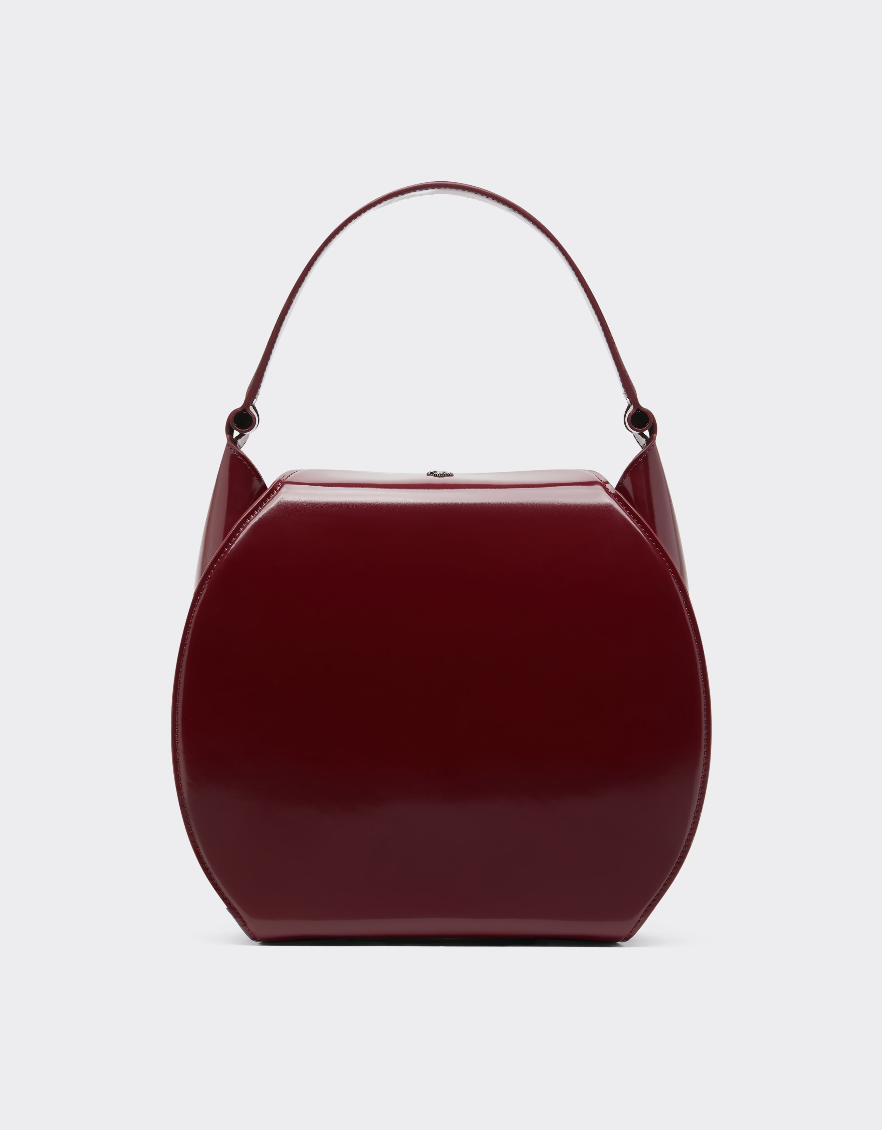 Ferrari Ferrari Dino hobo bag in shiny leather Cherry 49141f