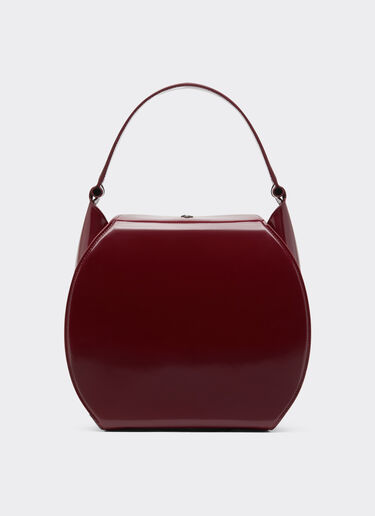 Ferrari Dino hobo bag in shiny leather Ferrari Ferrari Dino hobo bag in shiny leather Cherry 49141f