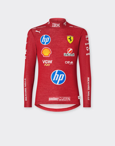 Ferrari Charles Leclerc Puma racing undersuit for Scuderia Ferrari Red LA08Of