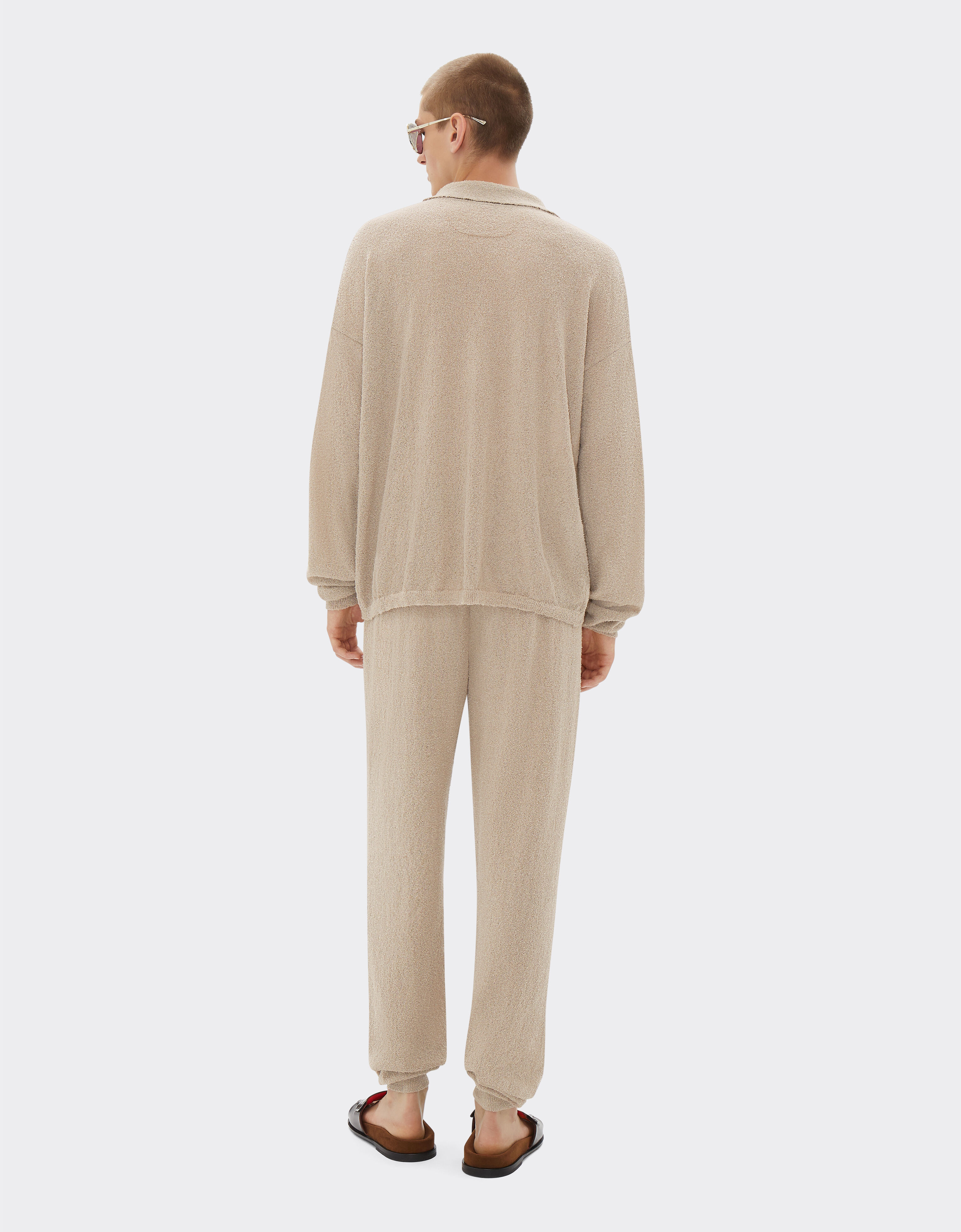 Ferrari Cardigan in cotton-blend fabric Ecru 21836f
