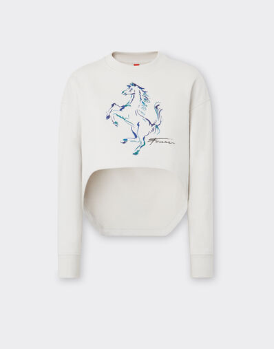 Ferrari Sweatshirt with Prancing Horse graphic Navy 21996f