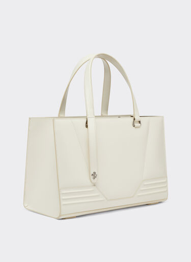 Ferrari Ferrari GT brushed leather tote bag Ivory 21366f