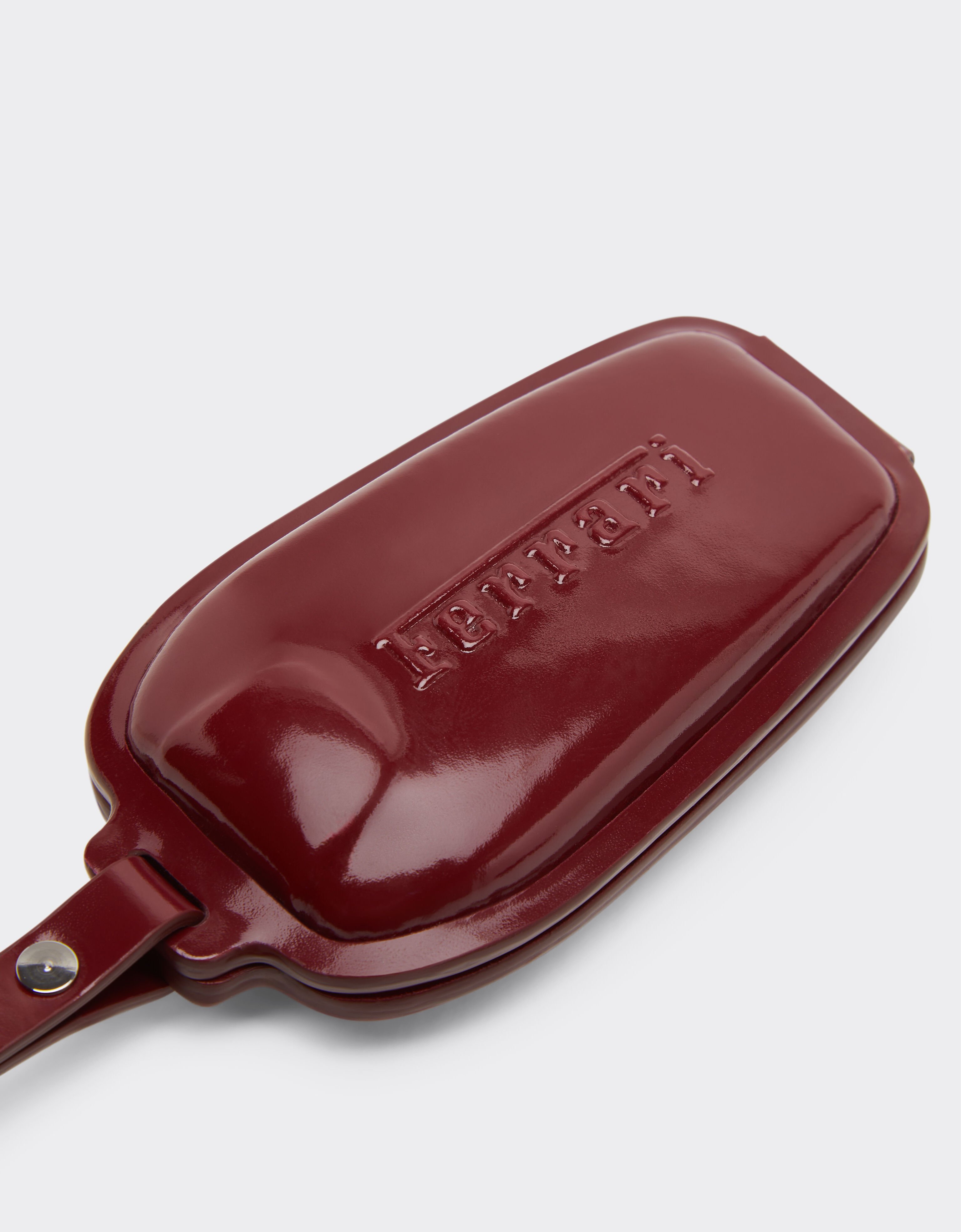 Ferrari Ferrari keychain in shiny leather Cherry 49238f