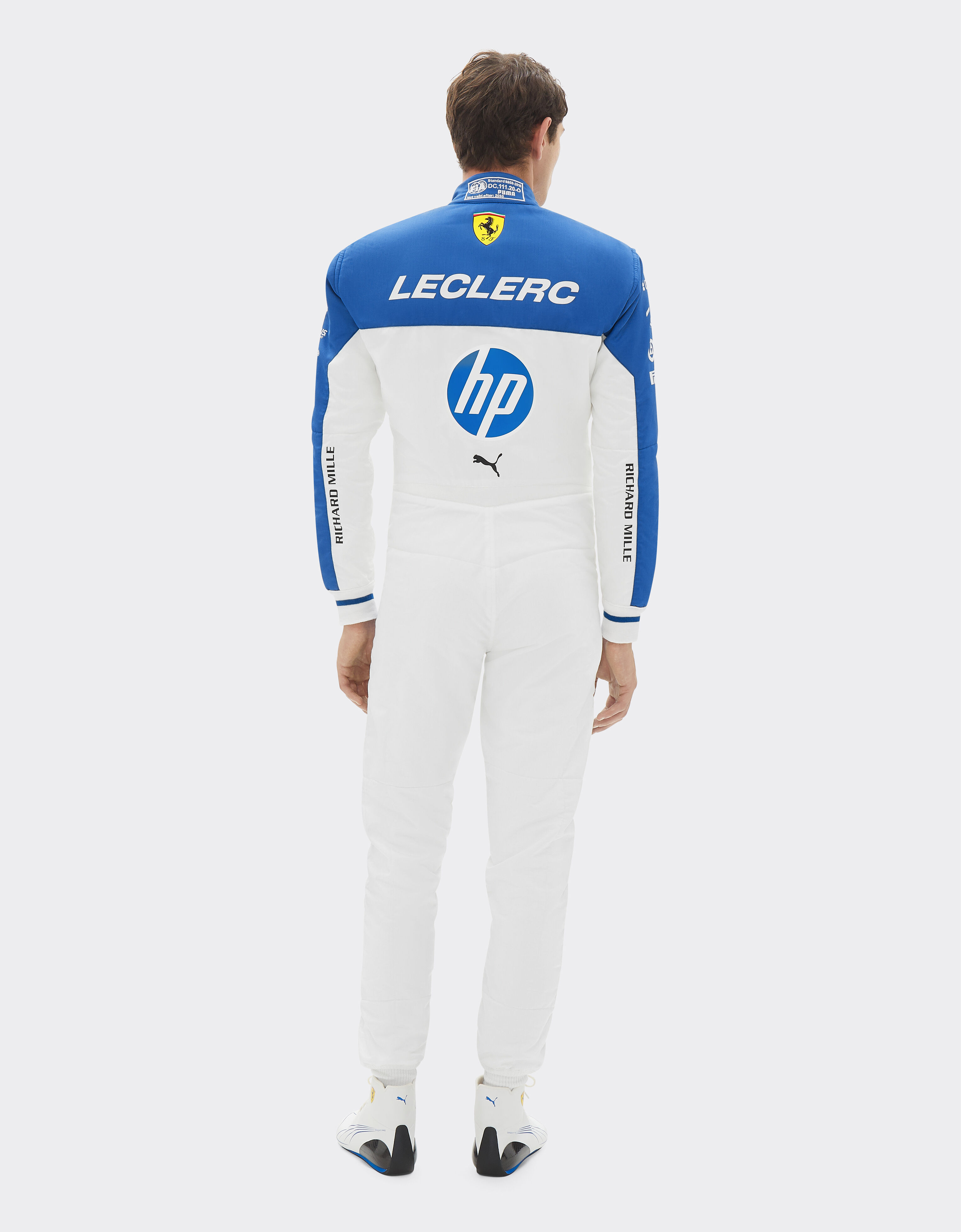 Ferrari Puma for Scuderia Ferrari Charles Leclerc racing suit Optical White LA090f