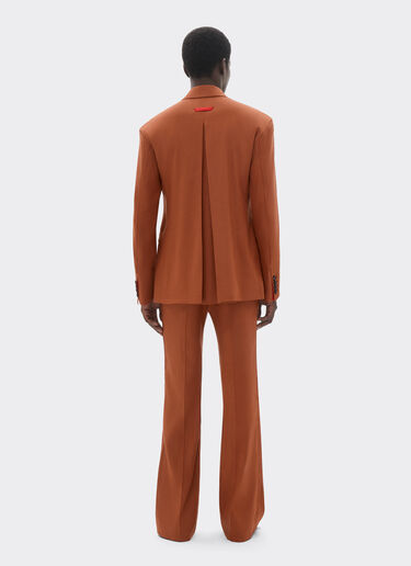 Ferrari Blazer in linen and viscose gabardine Tabacco 22088f