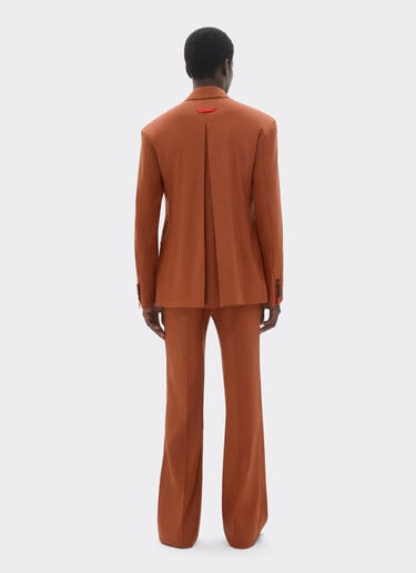 Blazer in linen and viscose gabardine Ferrari Blazer in linen and viscose gabardine Tabacco 22088f
