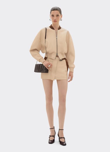 Bomber jacket in nappa and suede Ferrari Bomber jacket in nappa and suede Chalk 22659f