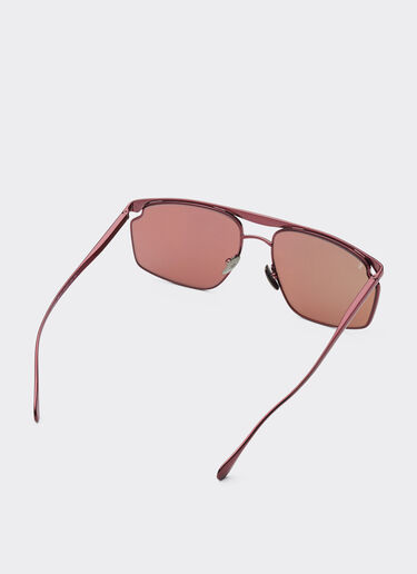 Ferrari Ferrari sunglasses in burgundy metal with rose gold mirror lens Burgundy F1539f