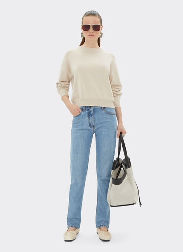 Ferrari Five-pocket denim trousers Light Denim 22230f
