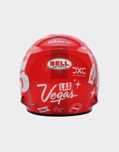 Ferrari 2023 Carlos Sainz mini helmet in scale 1:2 - Las Vegas Special Edition Red F0904f