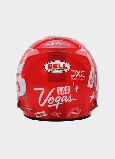 Ferrari 2023 Carlos Sainz mini helmet in scale 1:2 - Las Vegas Special Edition Red F0904f