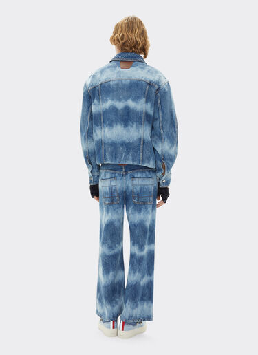 Ferrari Ferrari x Charles Leclerc tie-dye denim trousers Dark Denim 22262f