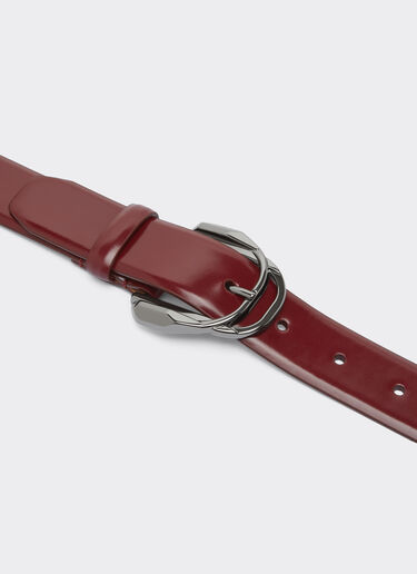 Shiny leather belt Ferrari Shiny leather belt Cherry 49264f