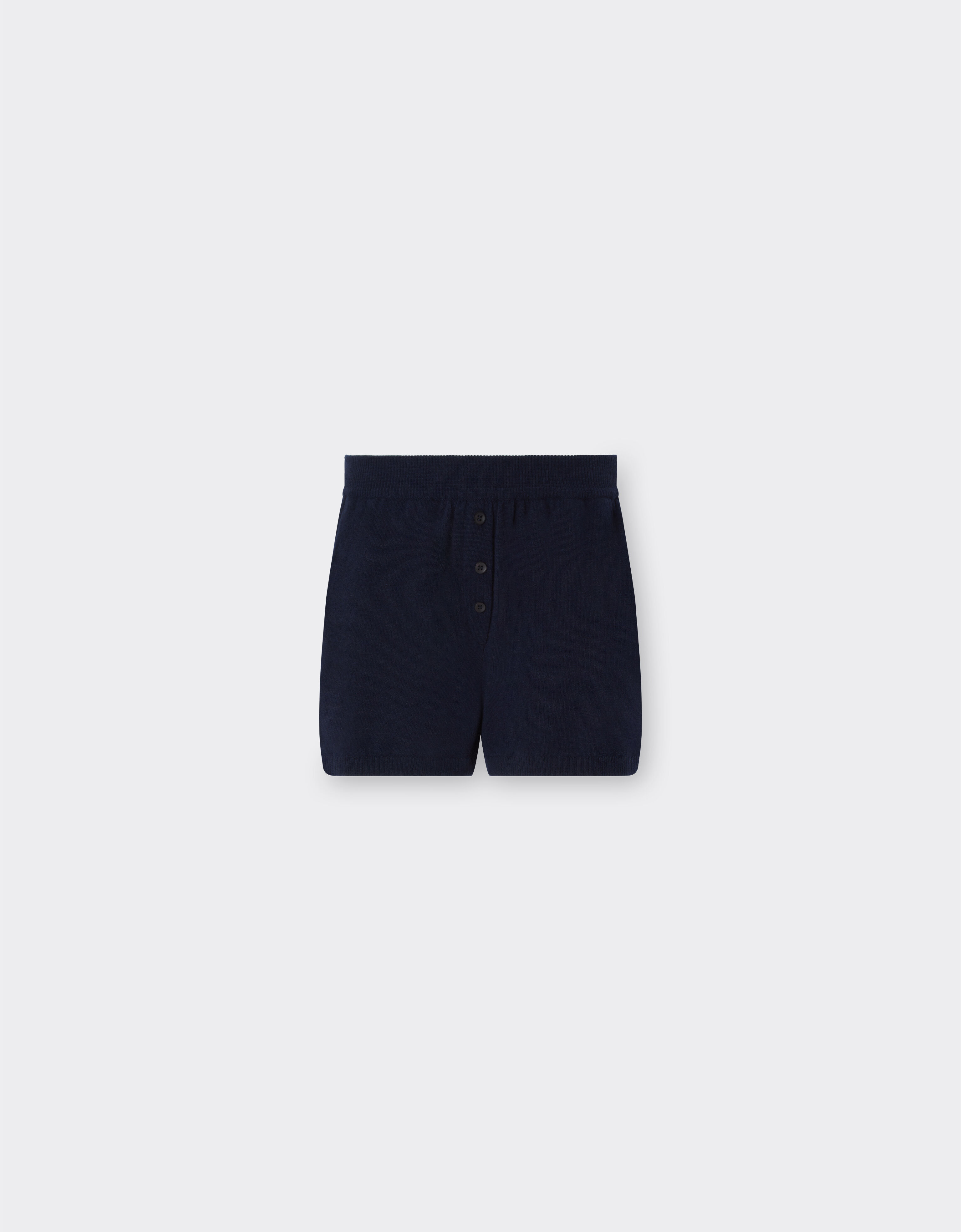 Ferrari Pantalone short in lana merino Navy 21075f