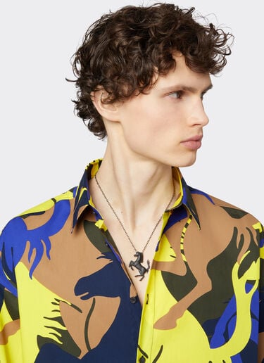 Ferrari Necklace with Prancing Horse Black 20010f