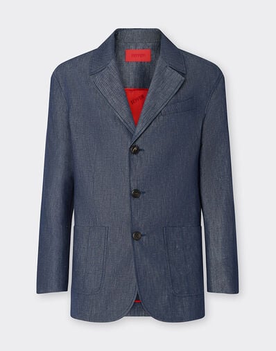 Ferrari Blazer in denim effect tricotine Dark Denim 22443f