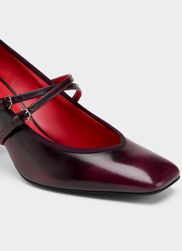 Ferrari Leather Mary Jane pumps Cherry 22732f