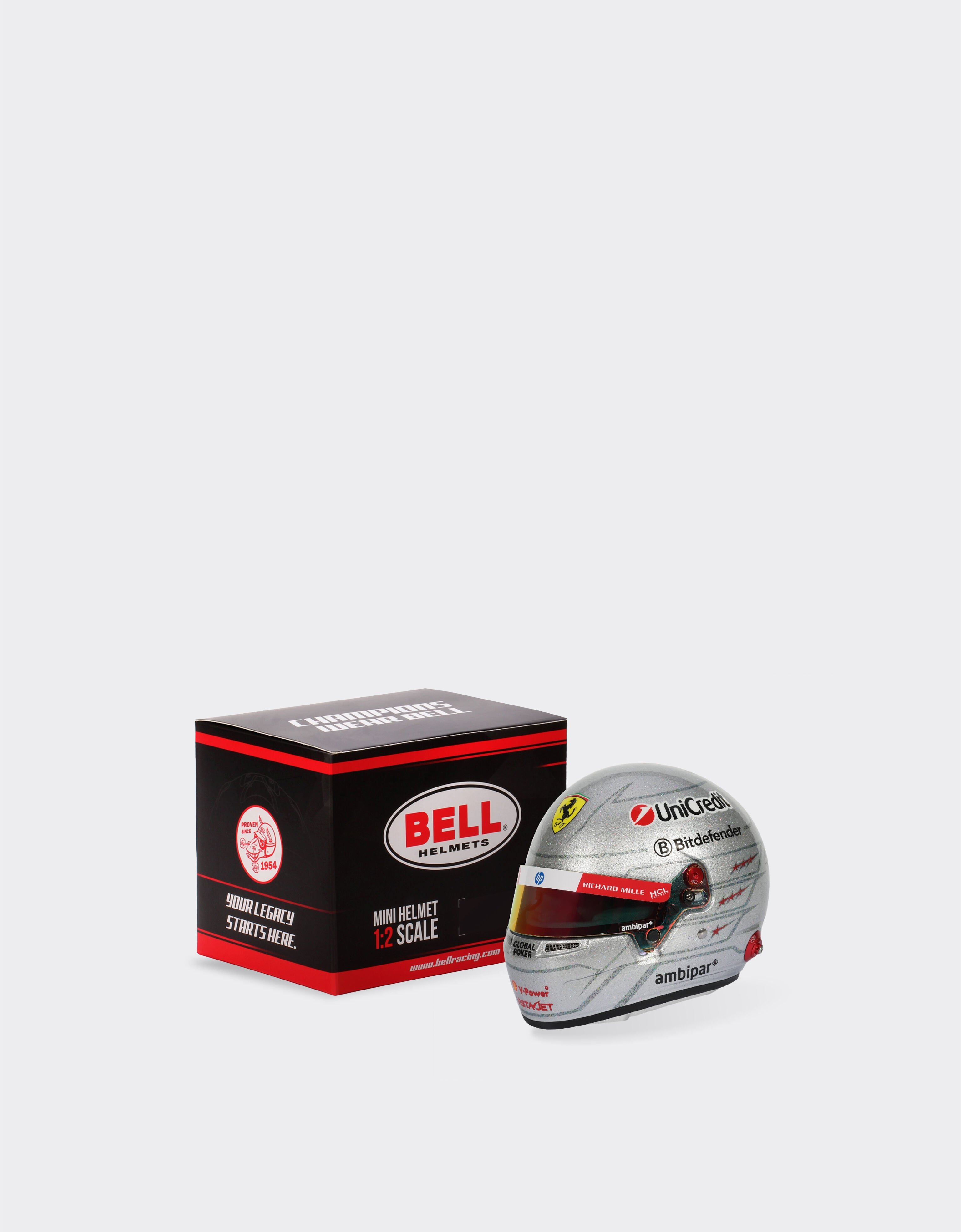 Ferrari Hamilton Las Vegas 2025 Special Edition mini helmet in 1:2 scale MULTICOLORE LA07Rf