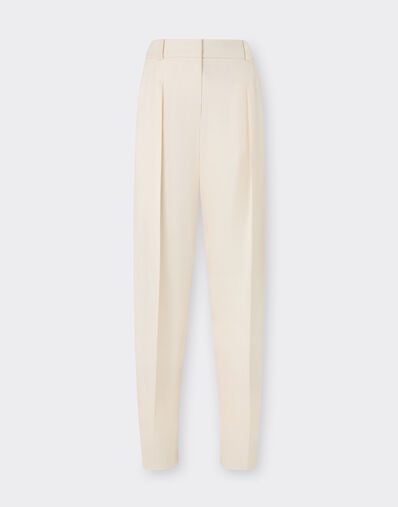 Ferrari Shantung silk trousers Avorio 51026f
